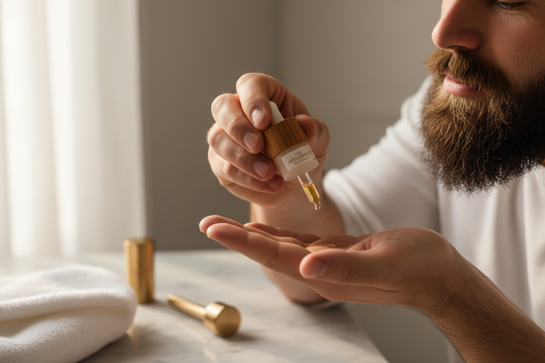 Beard Oil Application